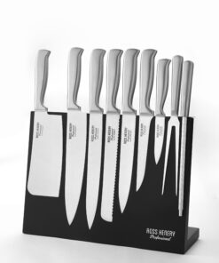 Eclipse Chef's 9 Piece Knife Set With Black Magnetic Board